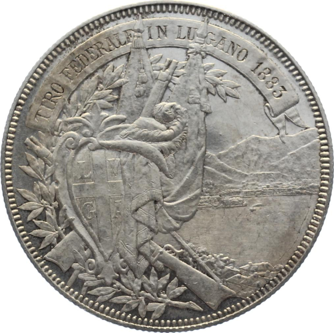 1883 Lugano - 5 Franken